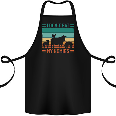 I Don't Eat My Homies lustige vegane vegetarische Baumwollschürze 100% Bio