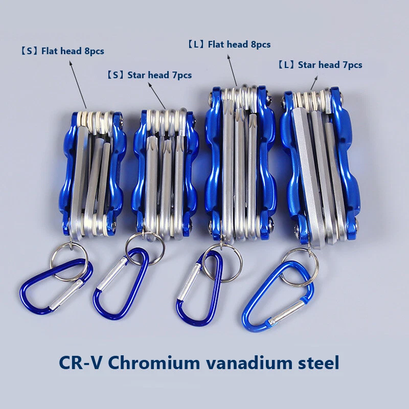 Folding hexagonal flat head wrench set, plum blossom hexagonal wrench - Image 2 of 4