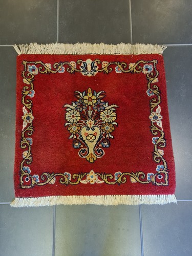 Feiner Handgeknüpfter Keshan Orientteppich – Zeitlose Persische Eleganz 59X59cm - Bild 3 von 13