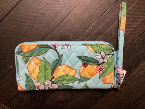 Vera Bradley RFID Accordion Wristlet Wallet Lemon Grove New With Tags - Picture 2 of 4
