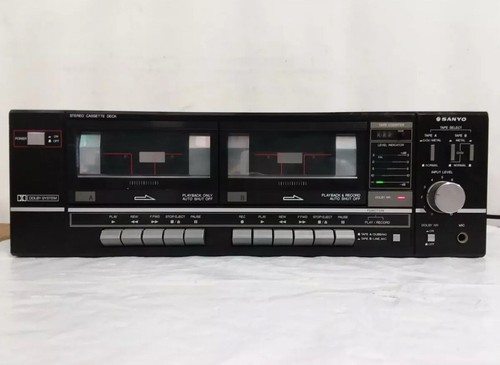 Sanyo RD W660 Double Stereo Cassette Deck - getestet - funktioniert!