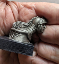 Desoto Emblem Hood Ornament 1983 Franklin Mint Fine Pewter Miniature