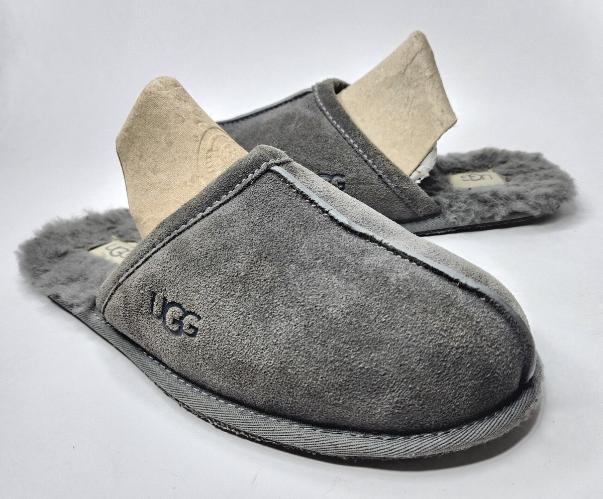 Suede Slippers Grey Scuffette Slippers Ugg Scuff Suede Slippers