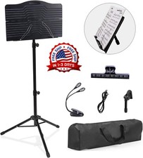 Atril Partituras Para Musica De Partitura Stand Plegable Portatil Soporte Kit