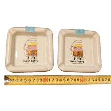 Suntory Uncle Tris Torys Whiskey Ashtray Ryohei Yanagihara 2 of Set