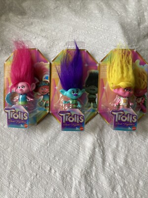 2023 Mattel Trolls Band Together Viva, Branch, Poppy, Small
