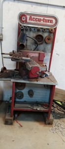 Accuturn combination brake lathe drum disc turn turning rotors cars