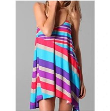 Marc by Marc Jacobs Merida Striped Cover Up Dress Petite