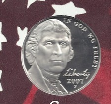 2007 S Proof JEFFERSON NICKEL