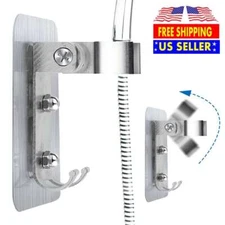 Adjustable Bathroom Shower Head Holder Self-adhesive Wall Mounted Shower Bracket