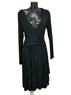 Peruvian Connection women's dress size M black modern (S 7667)
