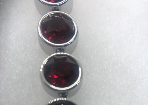 💎Touchstone Crystal Bracelet Red Rhodium 7 1/4” New Condition - Picture 5 of 9