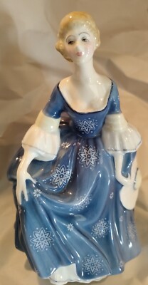 knee length dresses for ladies Vintage Bone China Colorful English Royal Doulton Figurine Cherie in B   Giamer Antiques and Collectibles