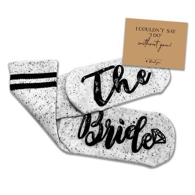 Bachelorette Party Gifts Bride & Bridesmaid Socks Wedding Celebration