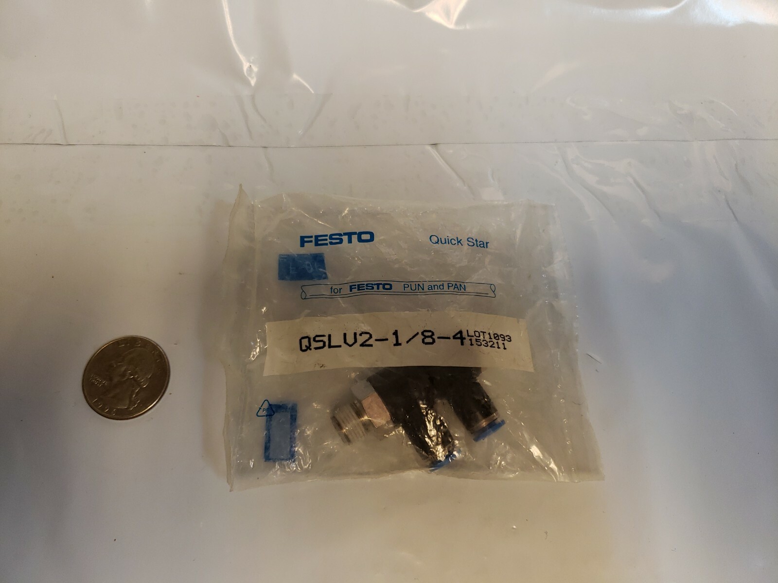 NEW FESTO QSLV2-1/8-4 (153211) 1pc