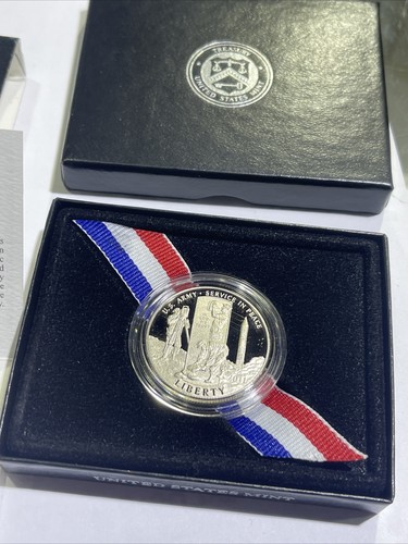 2011-S U.S. Army Commemorative Uncirculated Clad Half Dollar Coin In Box - Picture 3 of 6