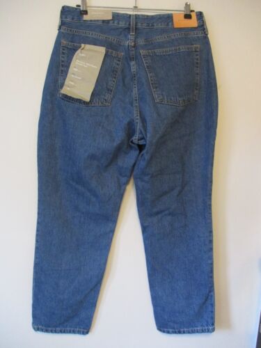 Everlane The Curvy 90s Cheeky Straight Jeans Womens W32 Blue Denim High - Imagen 2 de 17