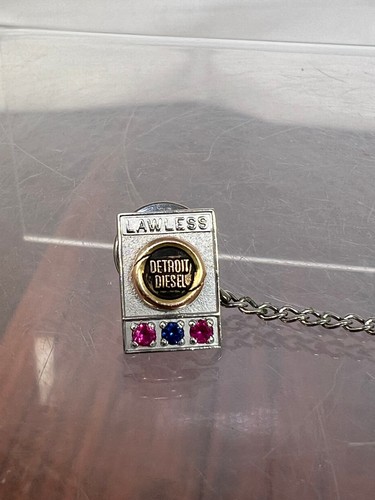 Vintage Lawless Detroit Diesel 10K Service Award Tie Tack Pin RARE HTF *