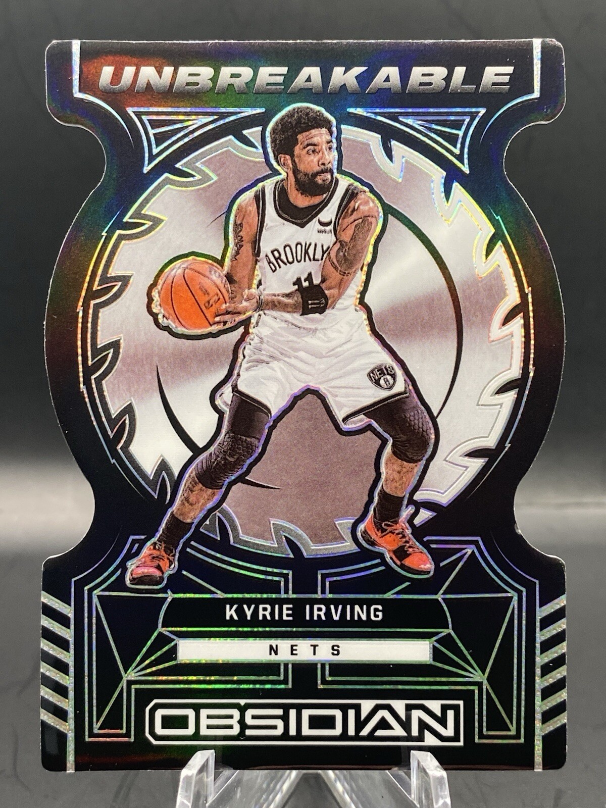 2021-22 Panini Obsidian Unbreakable Kyrie Irving #10 (Brooklyn Nets) SP