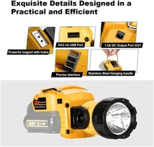 LED Work Light For Dewalt 12V MAX Li-Ion Battery Outdoor Flashlight handheld