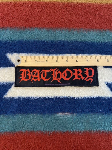 Bathory 2003 官方条纹布贴编织标志复古未使用原版罕见 - 第 4 张/共 5 张