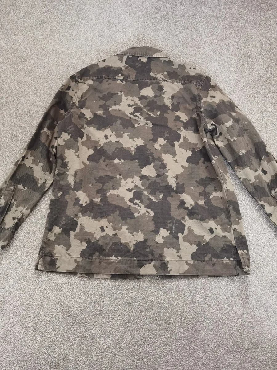 Primark LA Stronghold Camouflage Green Denim Jacket Men s Clothing Unisex Size S