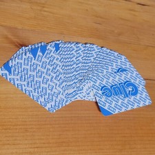 28 Replacement Blue Cards For Clue VCR Mystery Game VHS 1985 Parker Brothers Vtg