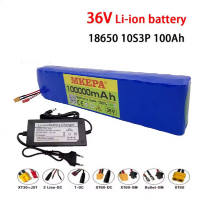 10S3P 36V 100000mAh Electric Scooter Li-lon Battery Pack M365 BMS Skateboard