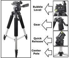Pro Series 57" Tripod With Case For Panasonic Lumix DMC-GM1 DMC-GH4 DMC-GX7