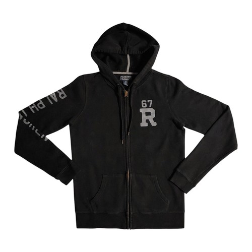 Polo Jeans Company Full Zip Hoodie Youth Size Medium Black Long Sleeve - Picture 9 of 9