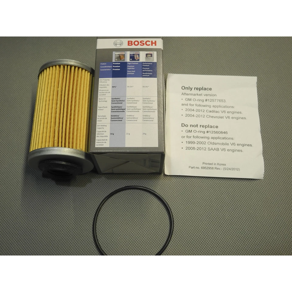 Масляный фильтр и двойная платиновая свеча зажигания Bosch 3474 для Cadillac CTS Chevy Camaro - Изображение 4 из 4