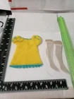 Barbie Original Francie The Yellow Bit Dress Sheer White Tights #1233