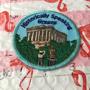 Historically Speaking GREECE travel patch 4/1/24