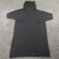 Gap Sweater Womens M Gray Ragg Turtleneck Cowl Tunic Dress Pullover Sweatshirt