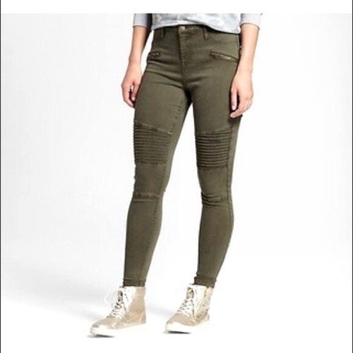 Mossimo High Rise Moto Jeggings Size 4 