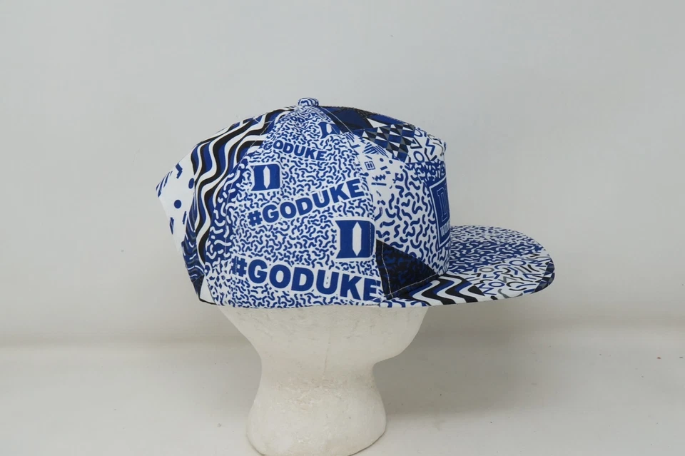 杜克女式篮球蓝色魔鬼平沿帽全印花 NCAA GoDuke — 第 4/4 张图片