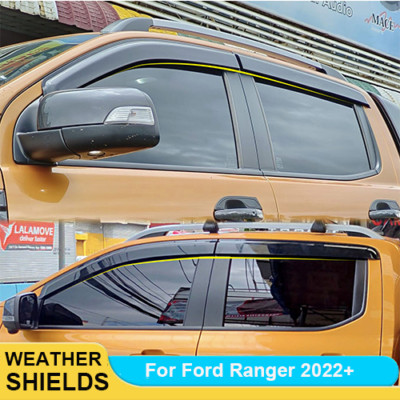 Injection Weather shields Window Visor For Ford Ranger Next Gen 2022 ...