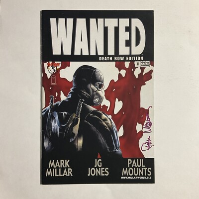 Wanted 1 2004 Signed by Paul Mounts Death Row Edition Variant Image Top Cow Vf