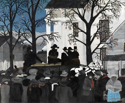 Horace Pippin John Brown Going To His Hanging 1942 17''x 22'' Archival Art Print