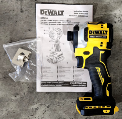 DeWALT Atomic 20V 1/4'' Impact Driver DCF850B New Bare Tool