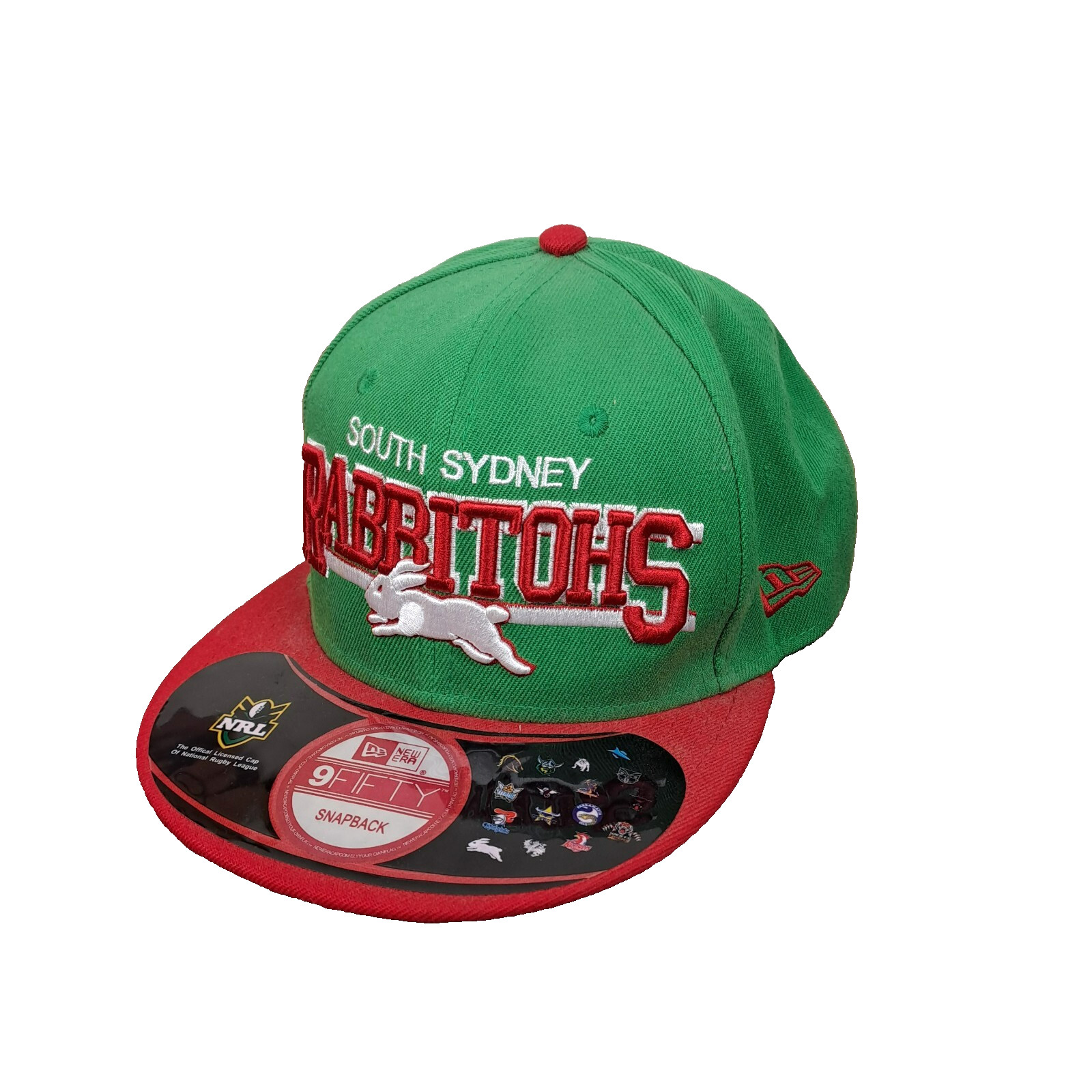 South Sydney Rabbitohs Mens Cap One Size Hat NRL Snapback Adjustable New Era