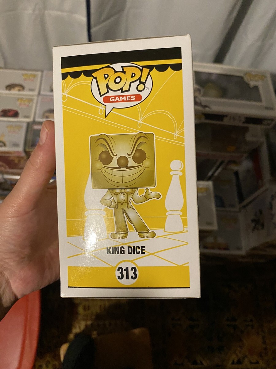 FUNKO POP! Cuphead KING DICE Gold #313 VAULTED & RARE Free