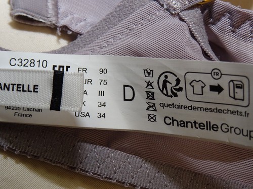 Chantelle 3281 Rive Gauche Side Support Unlined Underwire Bra US Size 34 D - Picture 5 of 5