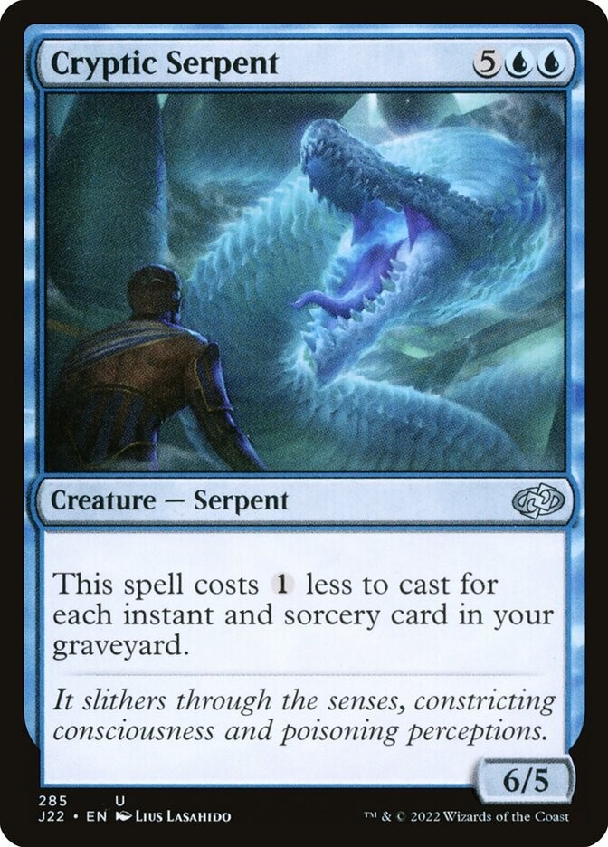 MTG - Cryptic Serpent - J22 285 - Jumpstart 2022 - Magic the Gathering