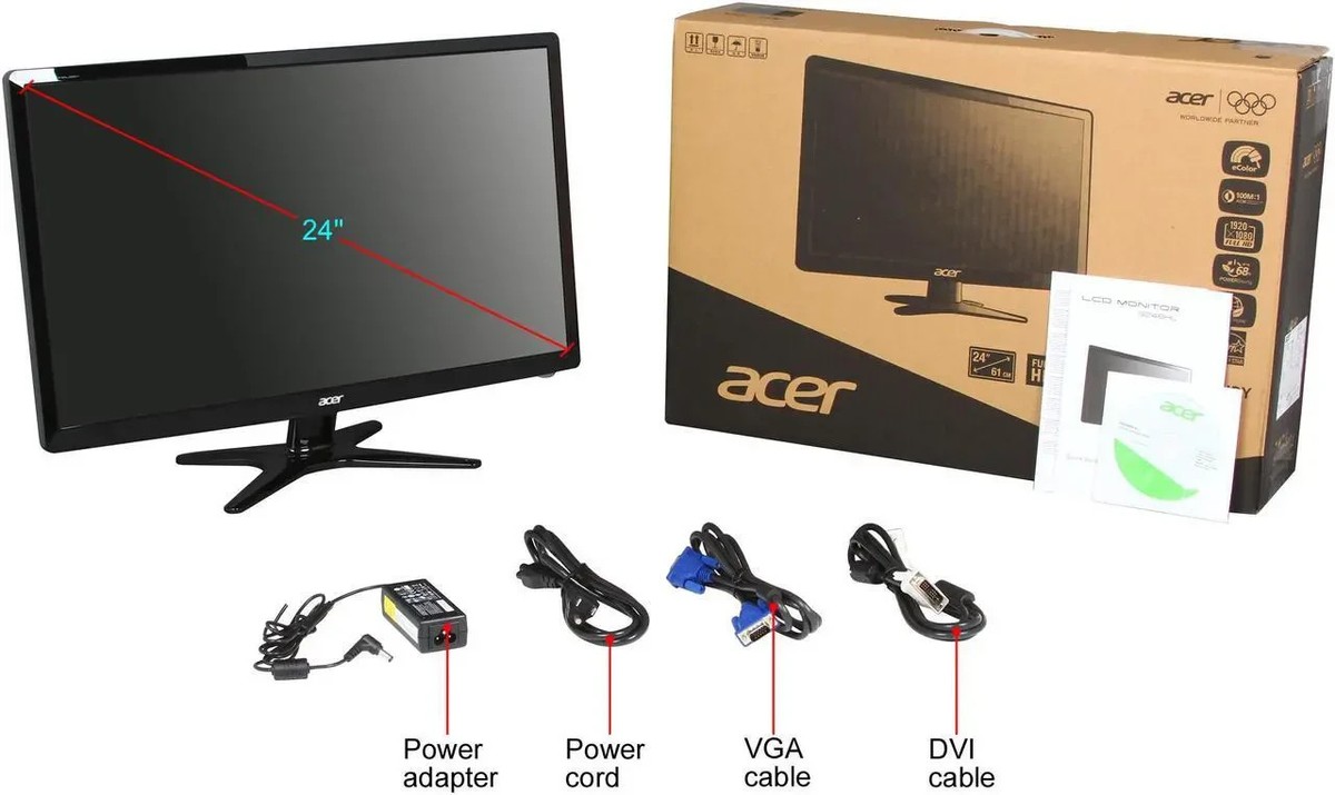 acer モニター　G246HL 最終値下げ Acer G246HL Abd LED LCD Monitor for sale online | eBay
