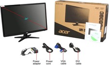  NEW Acer G246HL - Widescreen LCD Monitor / 24" Backlit LED