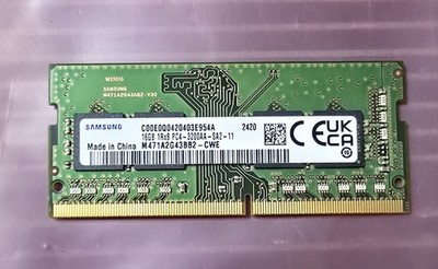Samsung 16GB DDR4 3200 Laptop RAM SO-DIMM PC4-3200AA 1Rx8