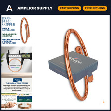 Hand Forged 100 Pure Copper Bracelet - Solid High Gauge, Stylish Health Benefit
