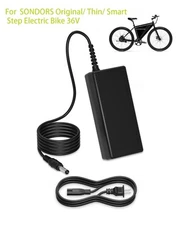 AC Adapter For SONDORS Original/ Thin/ Smart Step Electric Bike 36V Battery PSU