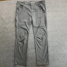 Eddie Bauer Pants Mens 38x32 Gray Tech Nylon Stretch Performance Outdoors Hiking